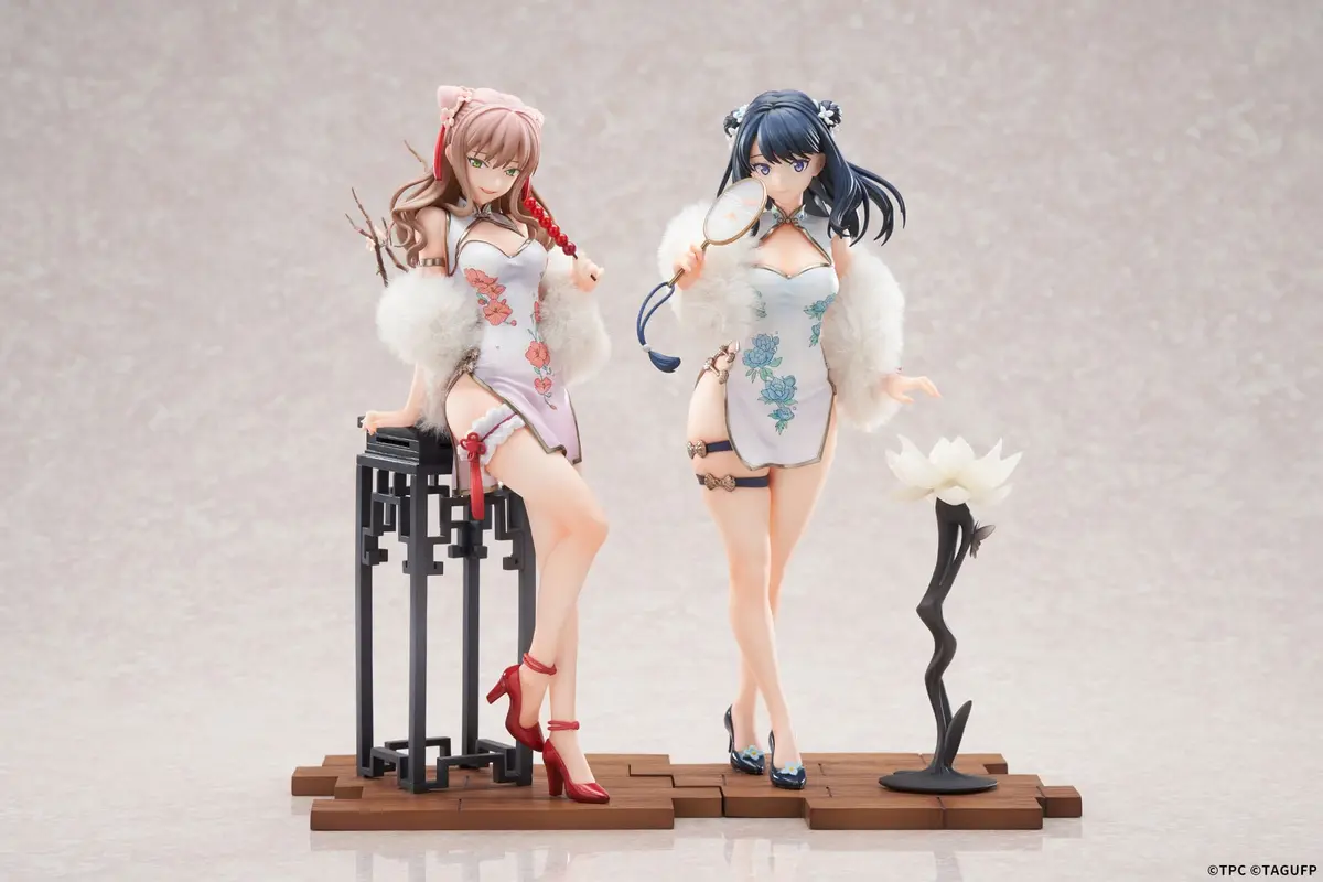 GRIDMAN UNIVERSE - Figura a Escala - Rikka Takarada & Yume Minami (China Dress Ver.) - Imagen 1