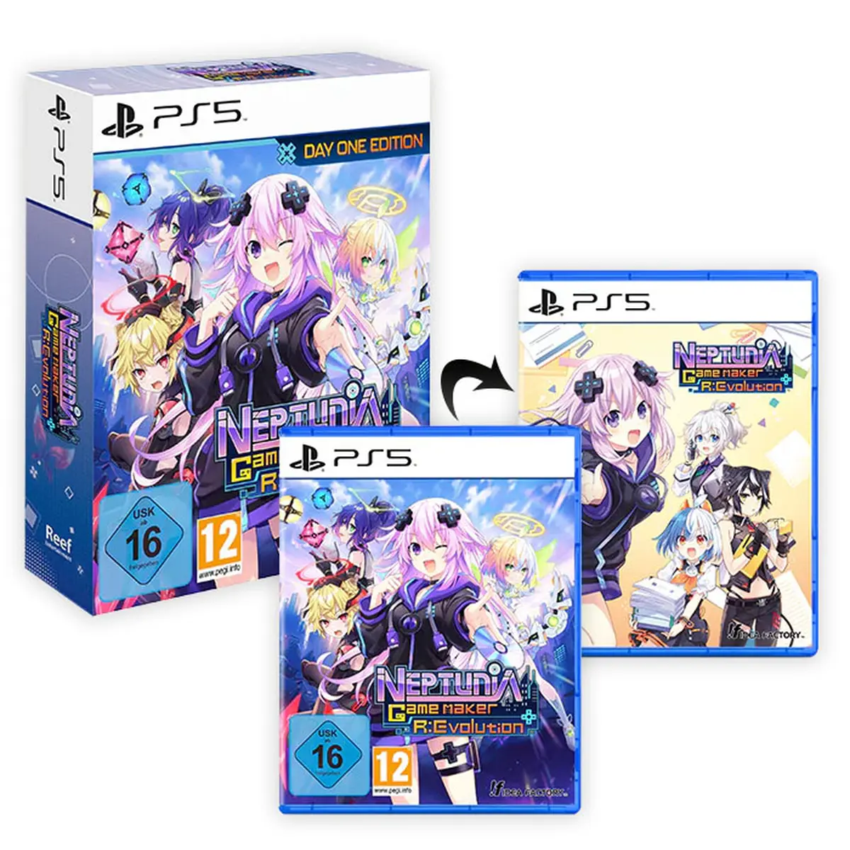 Neptunia Game Maker R:Evolution (Day One Edition) (PlayStation 5) - Imagen 1