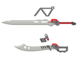 M.S.G - Plastic Model Kit Zubehor - Weapon Unit54 Customized Blade Set 02