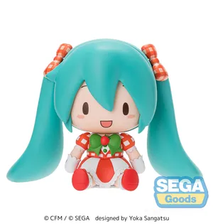 Character Vocal Series - Fuwapuchi Figura Chibi - Miku Hatsune (Love and Berry Dress Up and Dance! Lovely Strawberry)