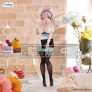 Super Sonico - BiCute Bunnies Figure - Super Sonico (Waitress Light Blue Color ver.)