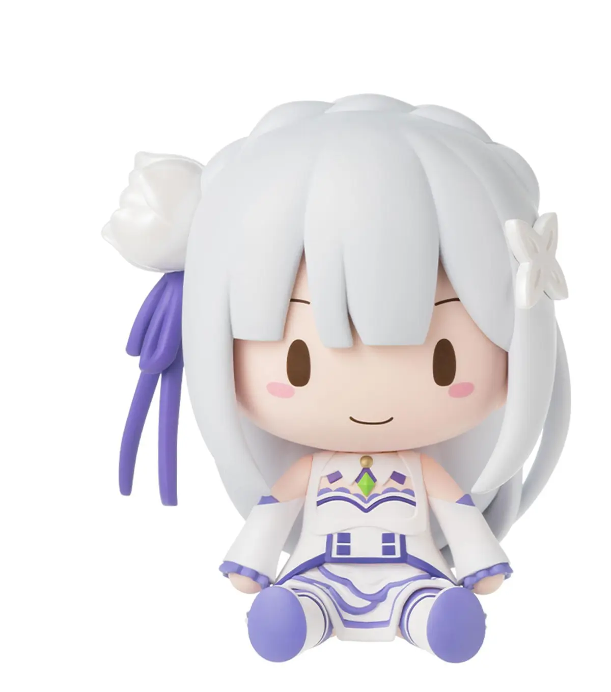 Re:ZERO - Fuwapuchi Figura Chibi - Emilia - Imagen 1