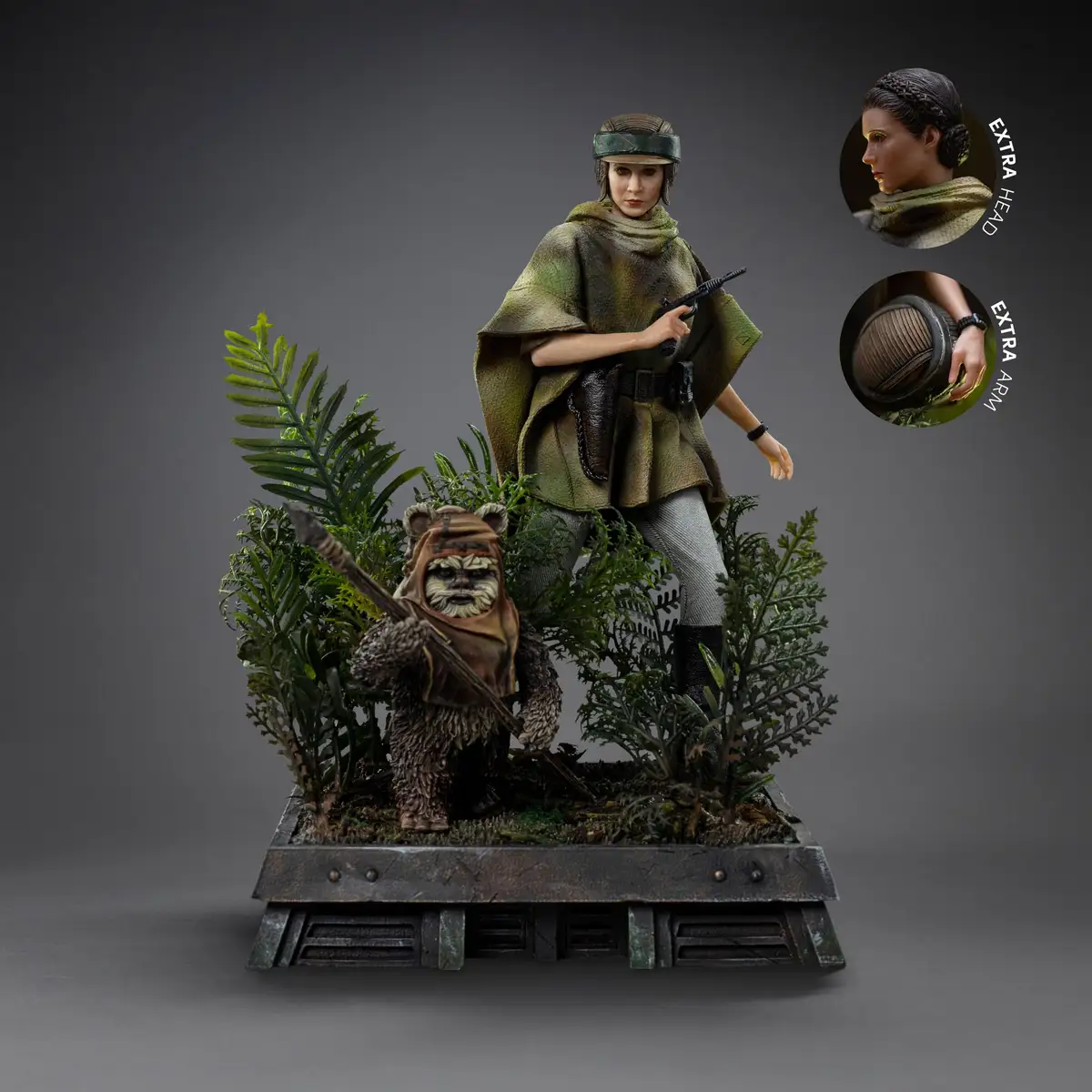 Star Wars - Art Escala - Leia Organa & Wicket W. Warrick - Imagen 1