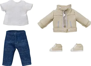 Nendoroid Doll - Accesorios - Outfit Set: Leather Jacket (Ivory)