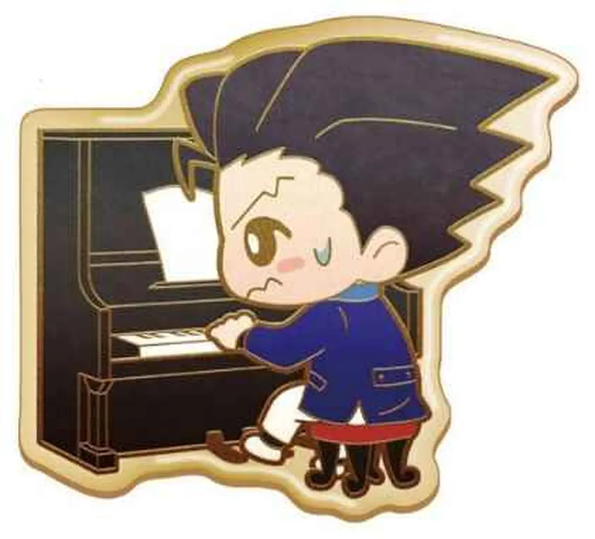Ace Attorney - Orchestra Pin Badge - Phoenix Wright - Figura de anime coleccionable - Foto principal