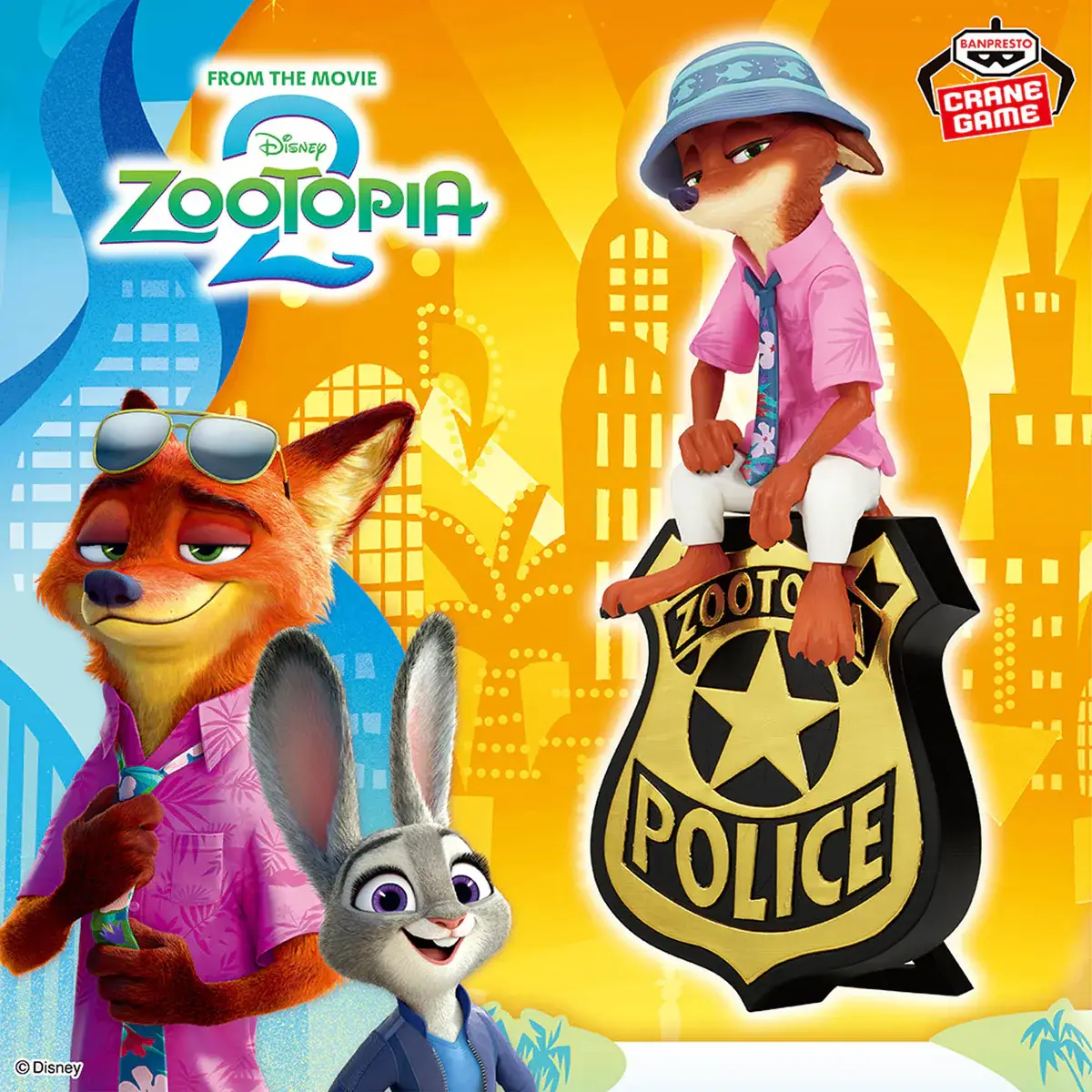 Disney Character Zootopia 2 Monitor Top Figure - Nick Wilde - Imagen 1