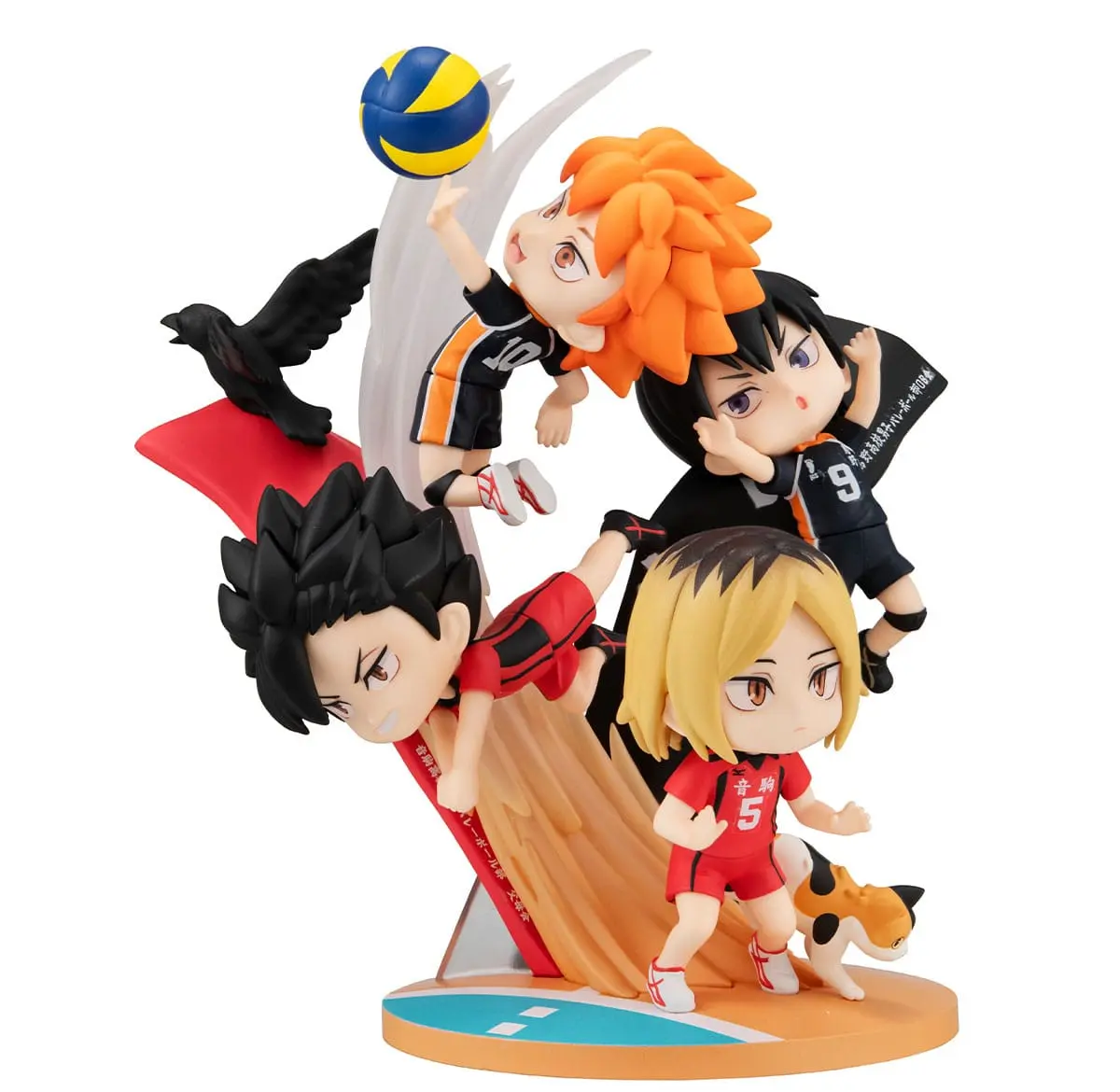Haikyu!! - FigUnity - Shoyo Hinata, Tobio Kageyama, Tetsuro Kuroo & Kenma Kozume (Bonus) - Imagen 1
