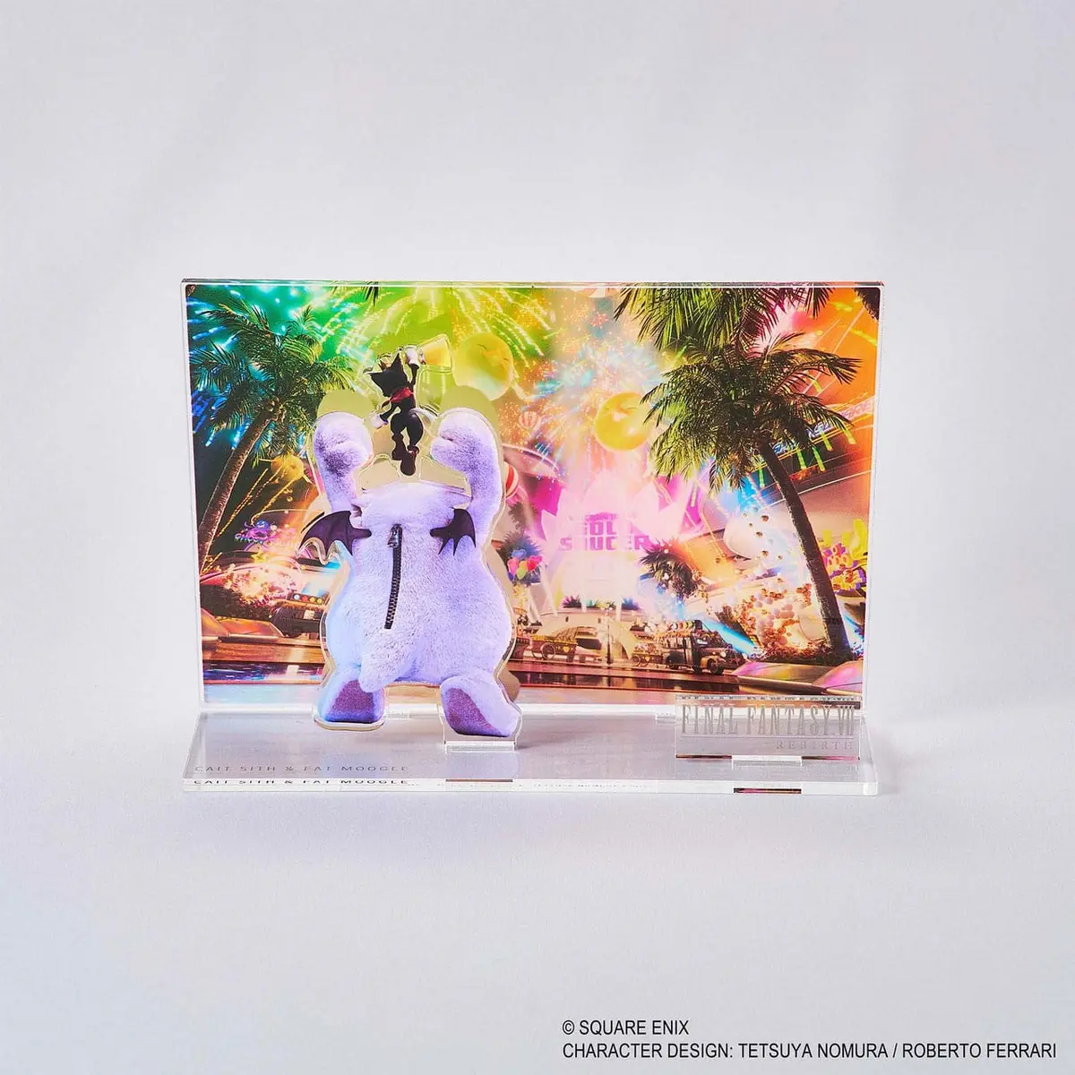Final Fantasy VII Remake - Acrylic Stand - Cait Sith & Fat Moogle Key Art - Figura de anime coleccionable - Foto principal