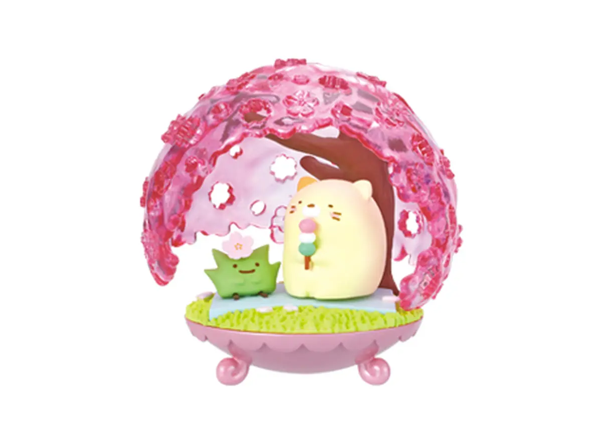 Sumikko Gurashi - Clear globe - A Happy and Heartwarming Spot - Neko (Cherry blossoms) - Figura de anime coleccionable - Foto principal