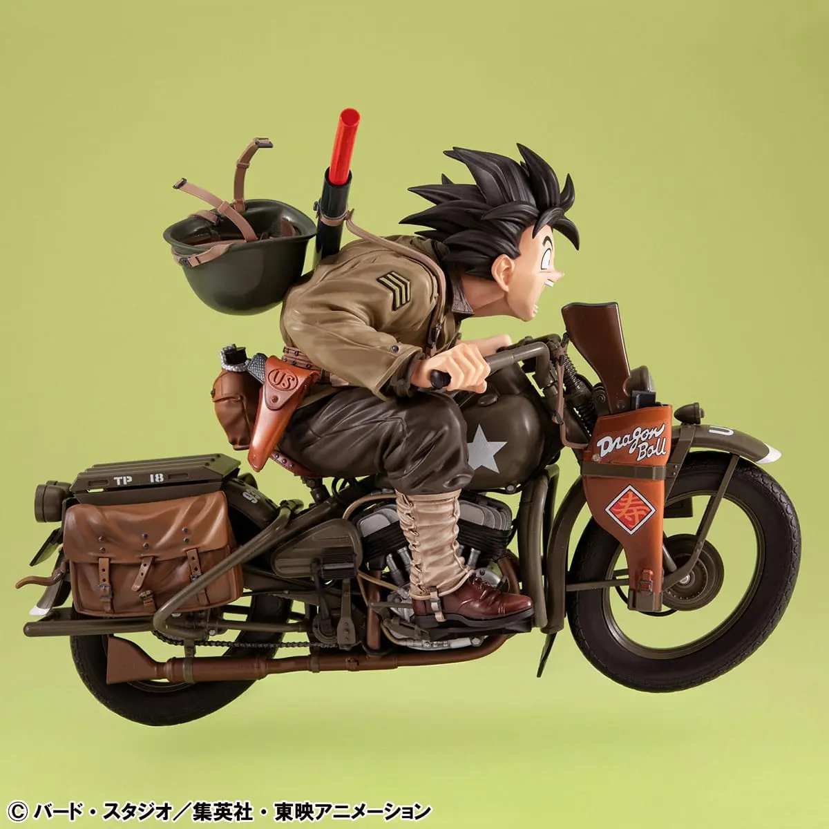 Dragon Ball - Desktop Real McCoy EX - Son Goku (Army ver. w/ bike) - Imagen 1