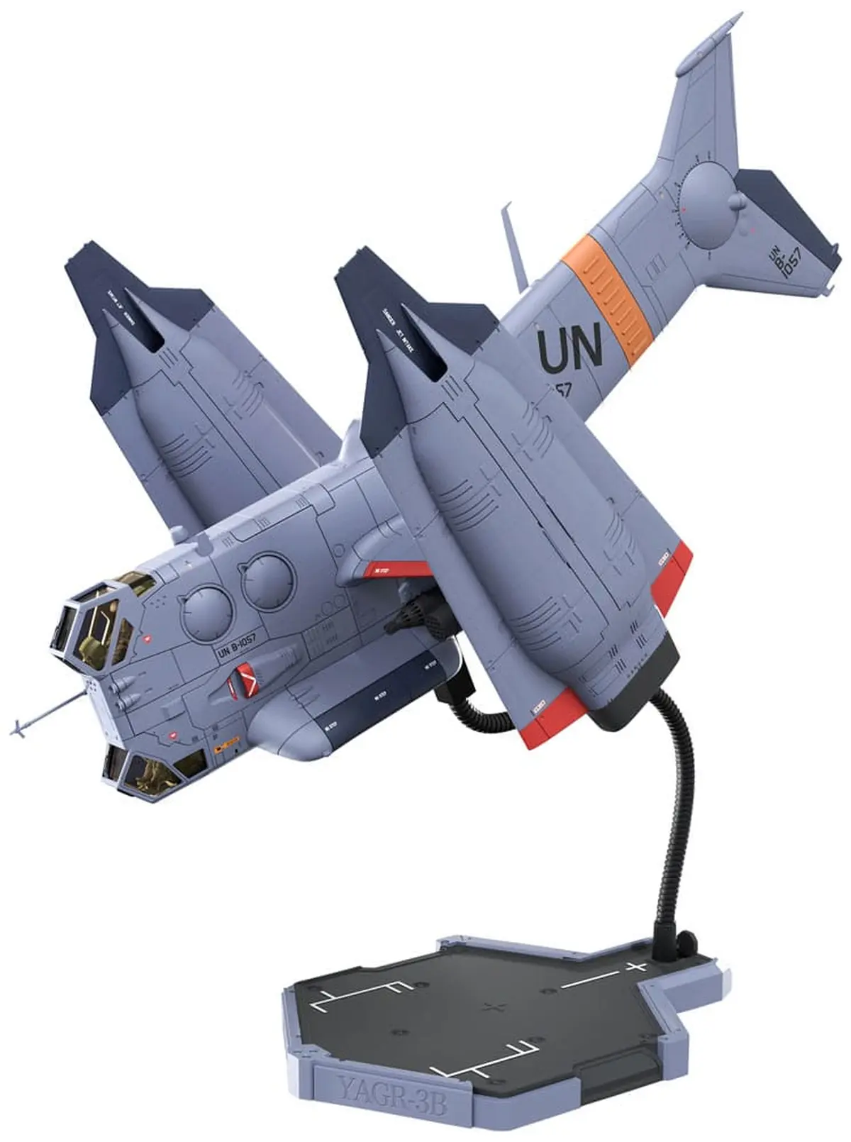 Evangelion - Plastic Model Kit - YAGR-3B UNAF Close Air Support VTOL Aircraft (Pre-painted Finished Model Ver.) - Imagen 1