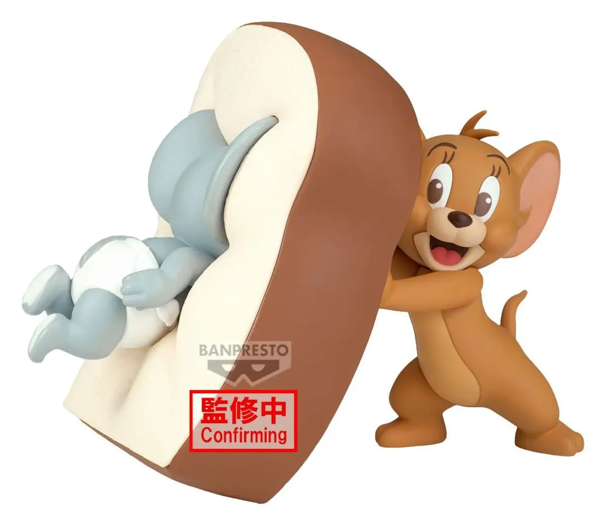 Tom & Jerry - Sofubi Figure - Jerry & Tuffy (Yummy Bread) - Imagen 1