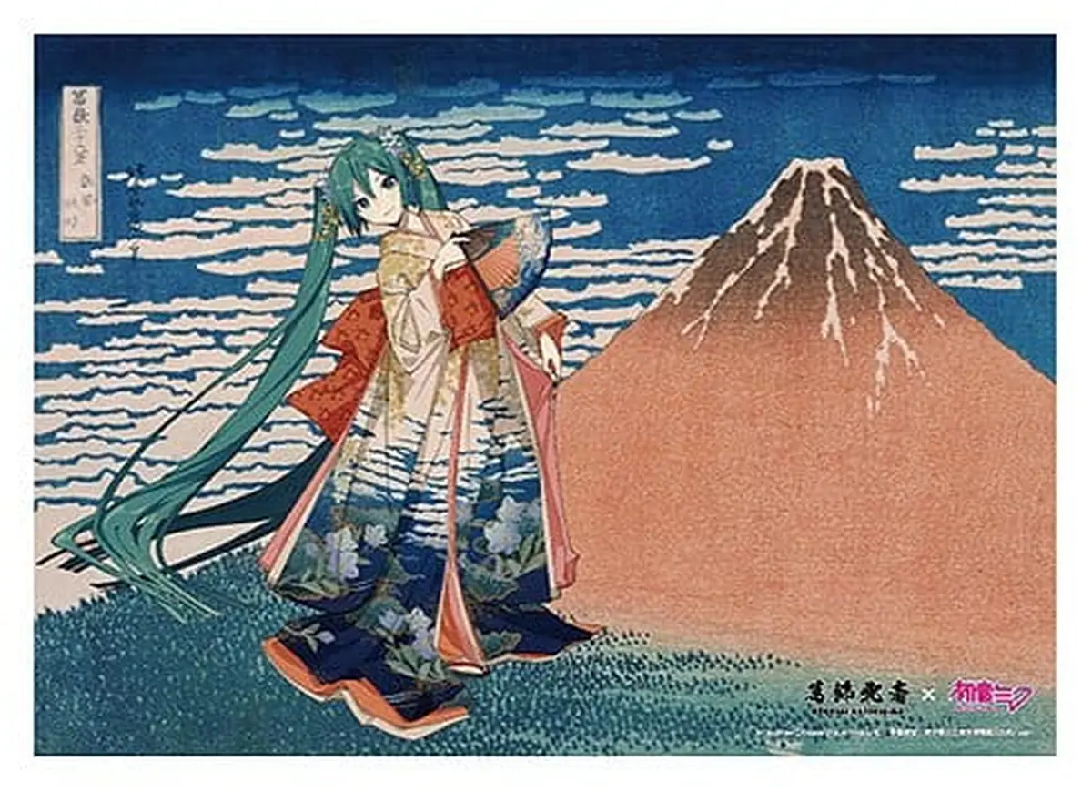 Character Vocal Series - Katsushika Hokusai Hatsune Miku - Acrylic Stand - Miku Hatsune (Fine Wind, Clear Morning) - Imagen 1