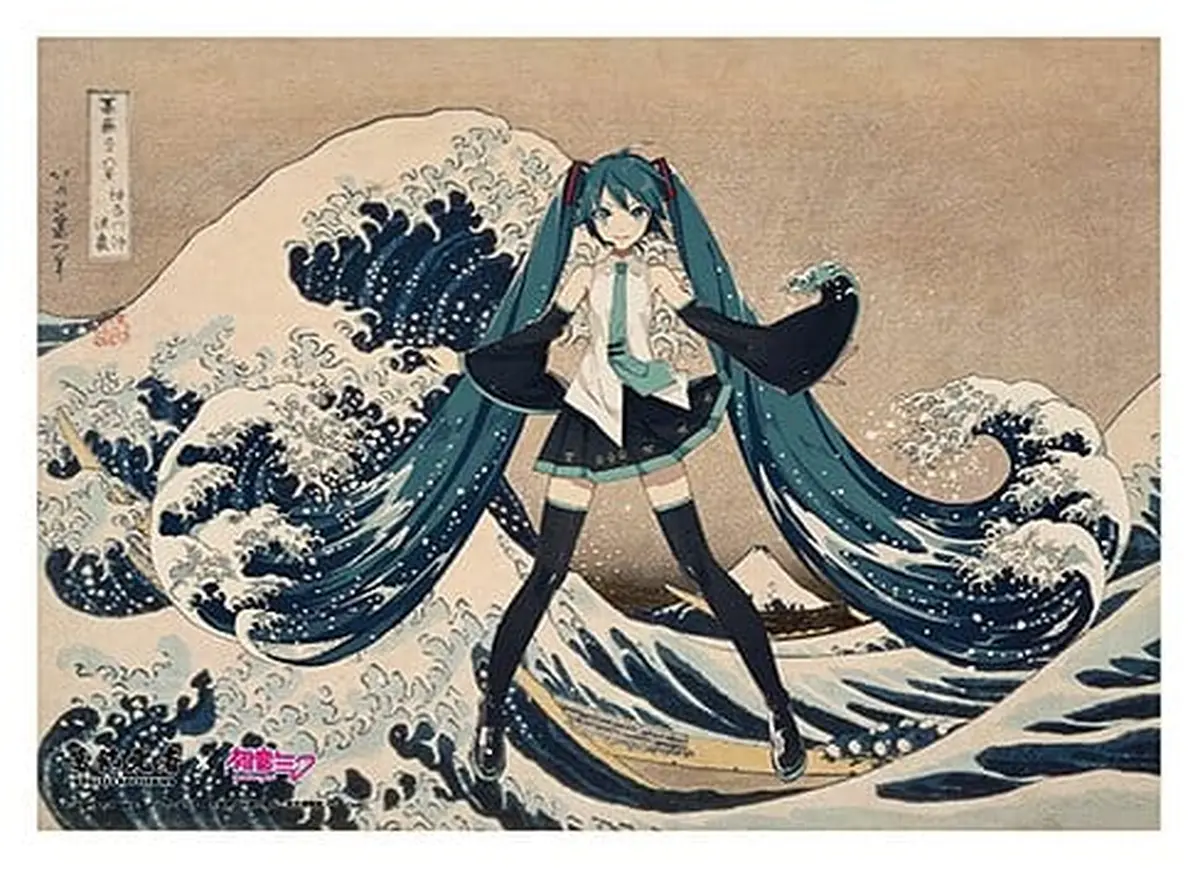 Character Vocal Series - Katsushika Hokusai Hatsune Miku - Acrylic Stand - Miku Hatsune (The Great Wave off Kanagawa) - Imagen 1