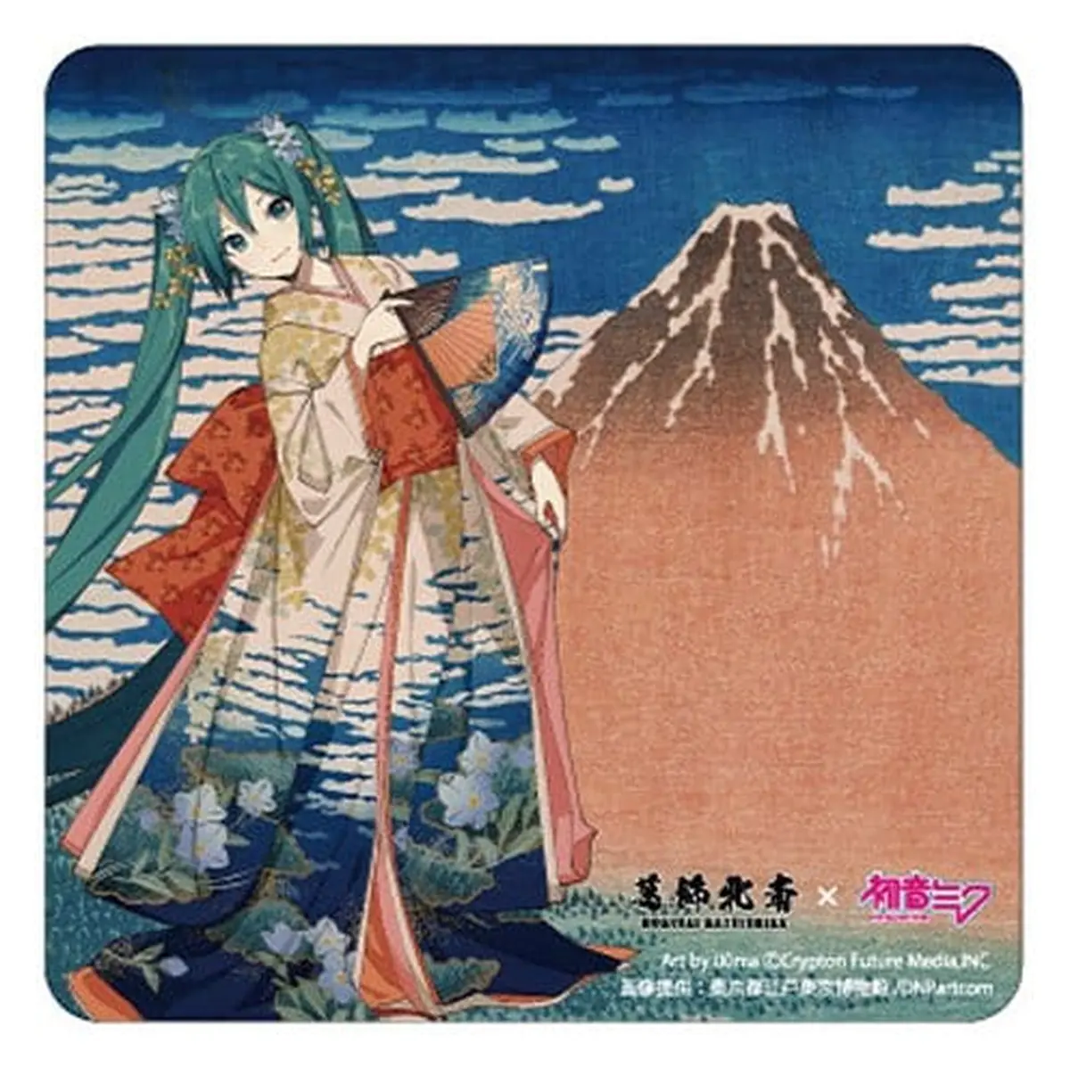 Character Vocal Series - Katsushika Hokusai Hatsune Miku - Car Magnet - Miku Hatsune (Fine Wind, Clear Morning) - Imagen 1