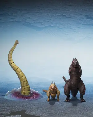 Godzilla - S.H.MonsterArts - Godzilla (Second Form), Godzilla (Thrid Form) & Giant Unidentified Creature (Set)