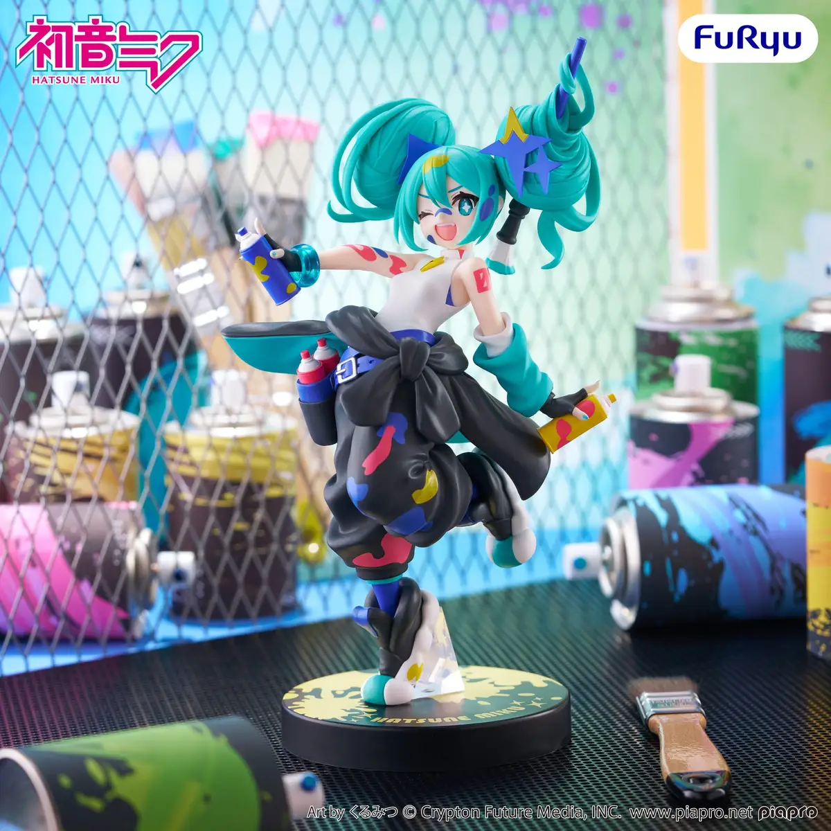 Character Vocal Series - Trio-Try-iT Figure - Miku Hatsune (Paint Girl) (Another Color ver.) - Imagen 1
