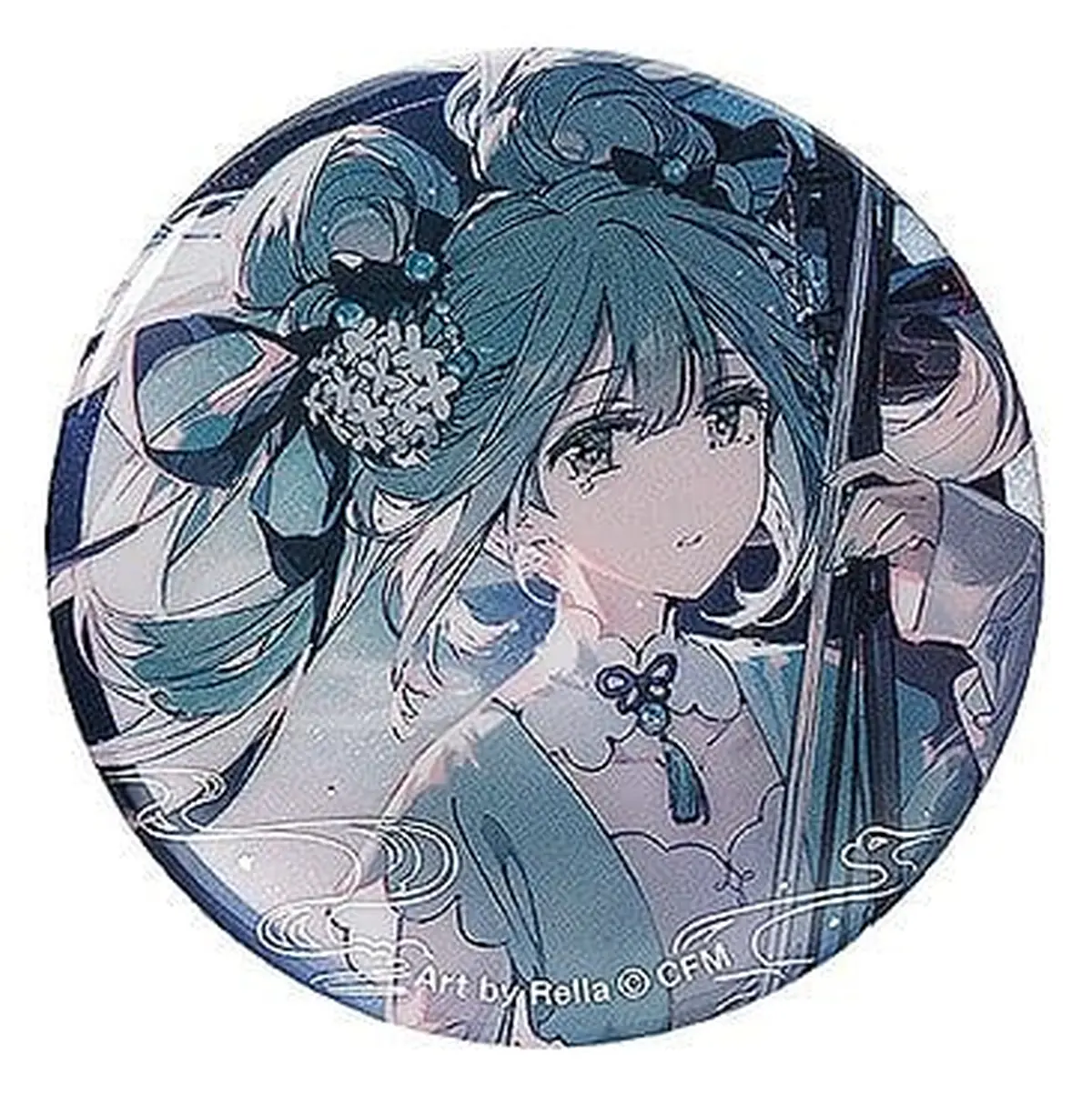 Character Vocal Series - Button - Miku Hatsune (Han Gong Qiu Yue Ver.) - Imagen 1