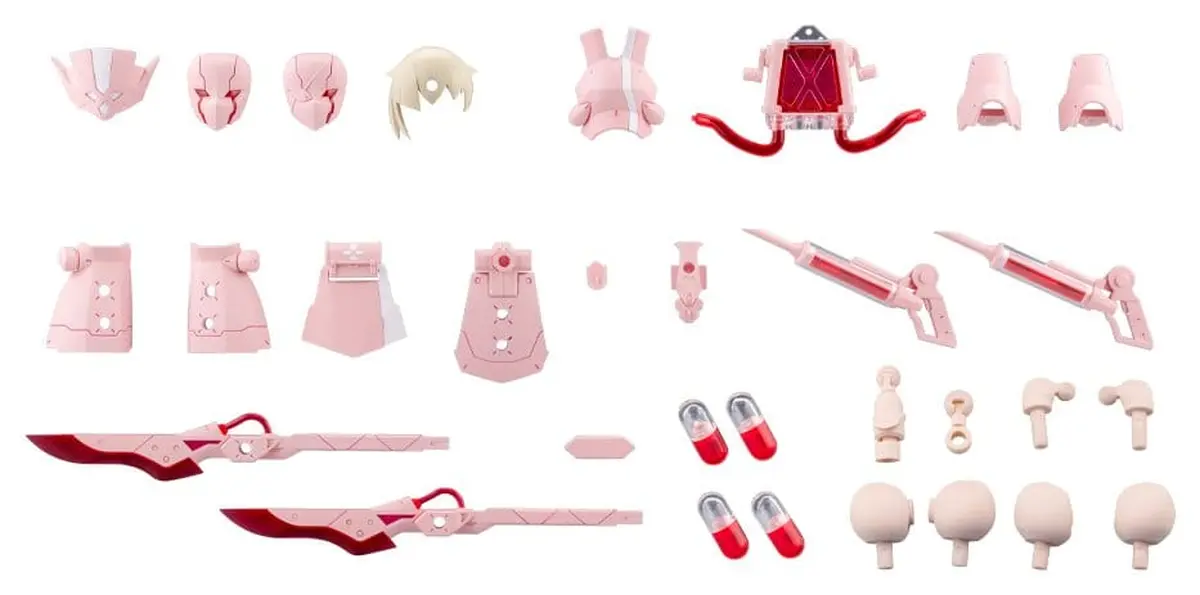 Megalomaria Unlimited Universe - Plastic Model Kit Accesorios - Metamorphose Unit Exarmor Pink Nurse - Imagen 1