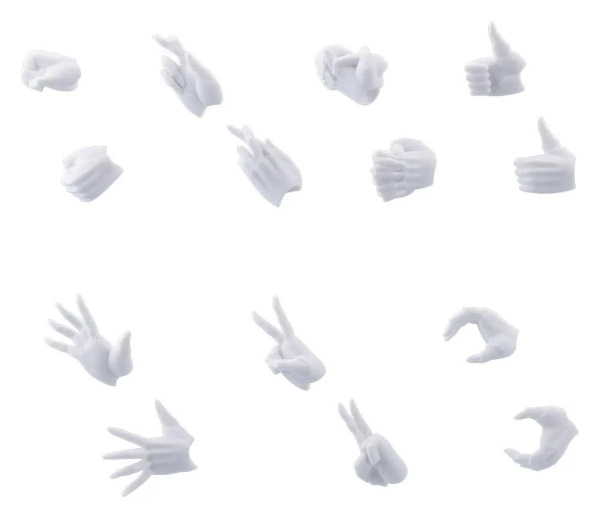 Megalomaria Unlimited Universe - Plastic Model Kit Accesorios - Ex Hand Unit (Female Type A) (WHITE Ver.) - Imagen 1