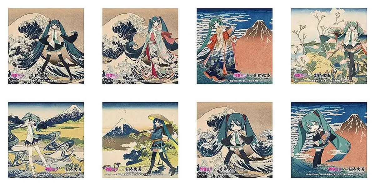 Character Vocal Series - Katsushika Hokusai Hatsune Miku - Sticker - The Great Wave off Kanagawa - Figura de anime coleccionable - Foto principal