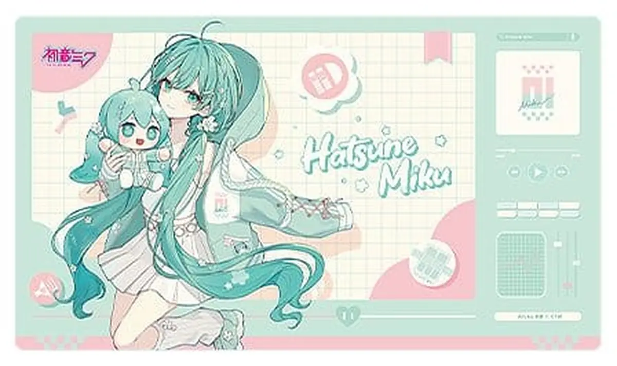 Character Vocal Series - Miku Hug Series - Desk Mat - Miku Hatsune (Flower Ver.) - Figura de anime coleccionable - Foto principal