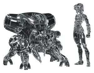 Ghost in the Shell - PLAMAX - Motoko Kusanagi & Fuchikoma (Thermoptic Camouflage Ver.)