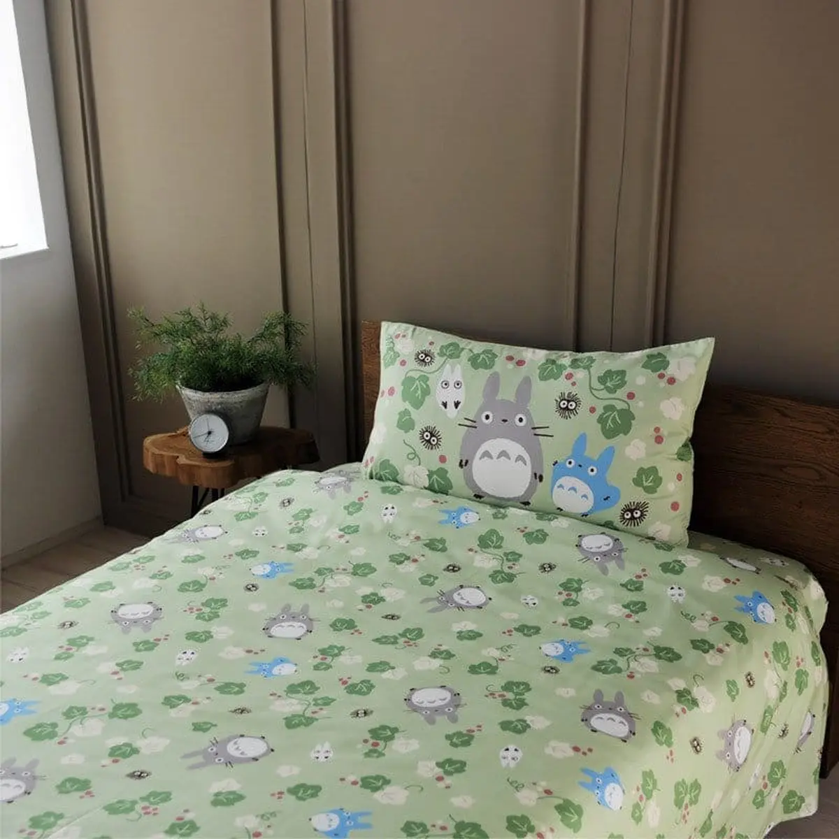 Mein Nachbar Totoro - Bed Cover Set - Totoro Green Leaf imagen principal