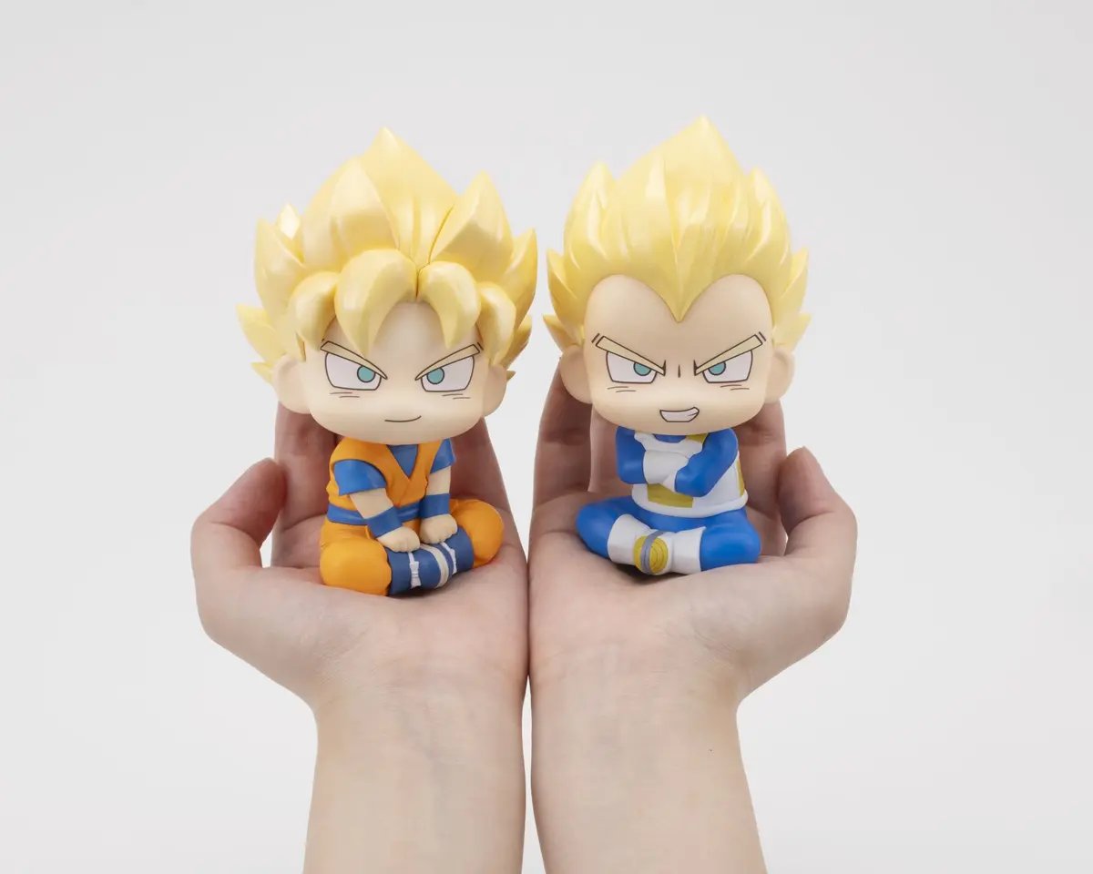 Dragon Ball - Look Up Series - Super Saiyan Son Goku (Mini) & Super Saiyan Vegeta (Mini) (Set) - Imagen 1