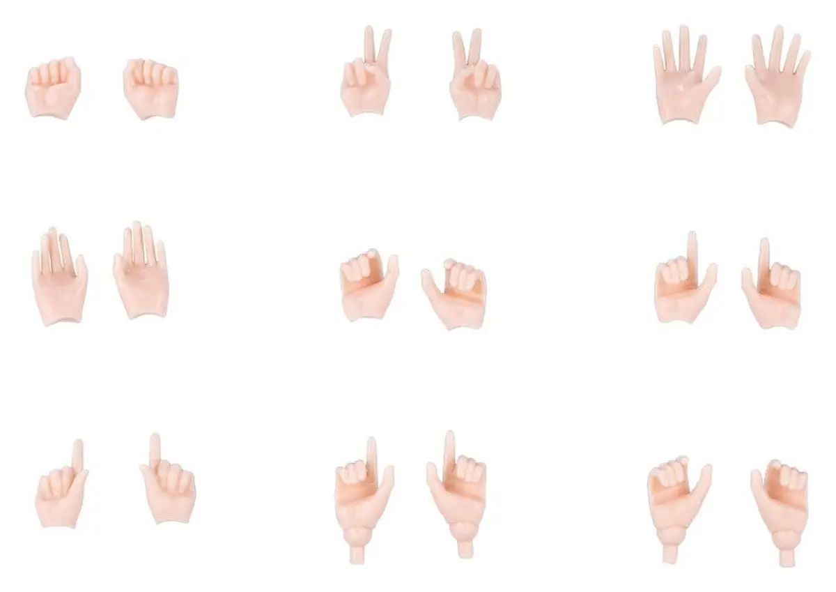 Megami Device - Plastic Model Kit Zubehor - M.S.G 09 Hand Set (Skin Color B) - Imagen 1