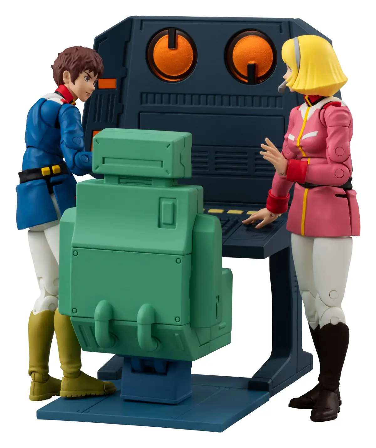 Mobile Suit Gundam - G.M.G. - Sayla Mass & Amuro Ray (Bridge Radio Operator Desk Set) - Imagen 1