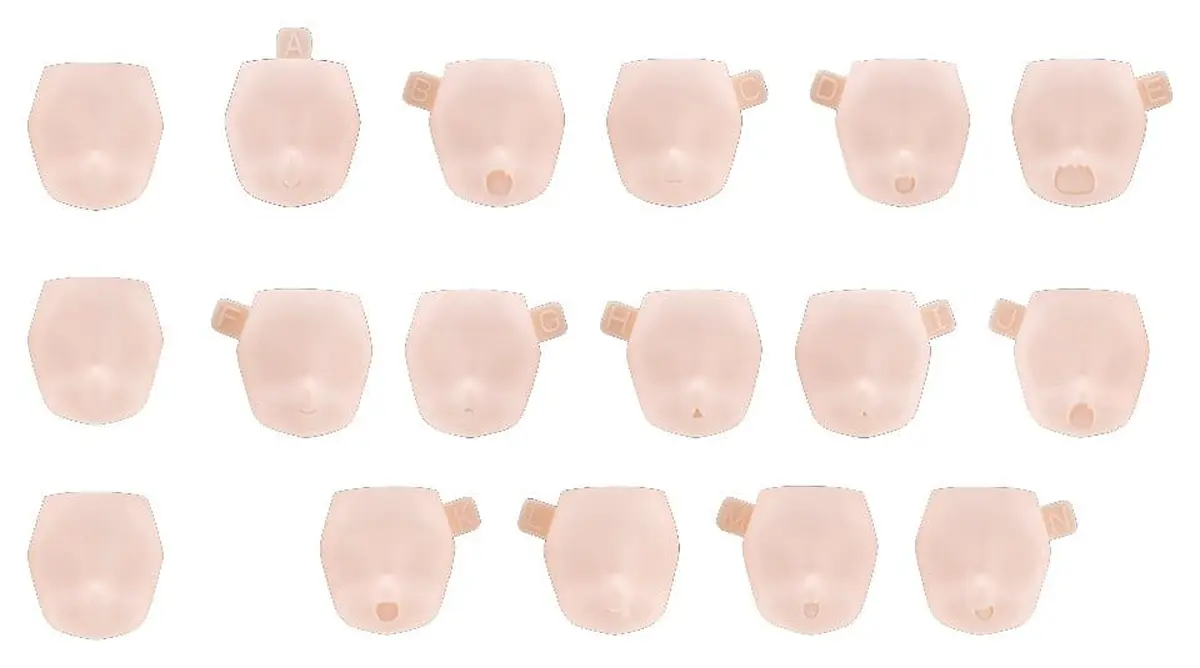 Megami Device - Plastic Model Kit Zubehor - M.S.G 10 Face Set PUNIMOFU 01 (Skin Color B) - Figura de anime coleccionable - Foto principal