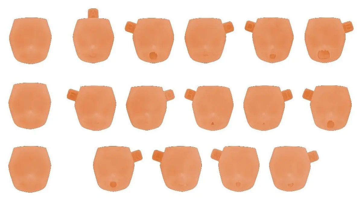 Megami Device - Plastic Model Kit Zubehor - M.S.G 10 Face Set PUNIMOFU 01 (Skin Color E) - Figura de anime coleccionable - Foto principal