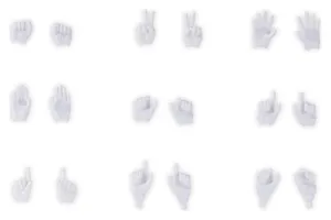 Megami Device - Plastic Model Kit Zubehor - M.S.G 10 09 Hand Set Skin Color White