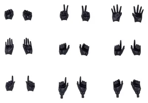 Megami Device - Plastic Model Kit Zubehor - M.S.G 10 09 Hand Set Skin Color Black