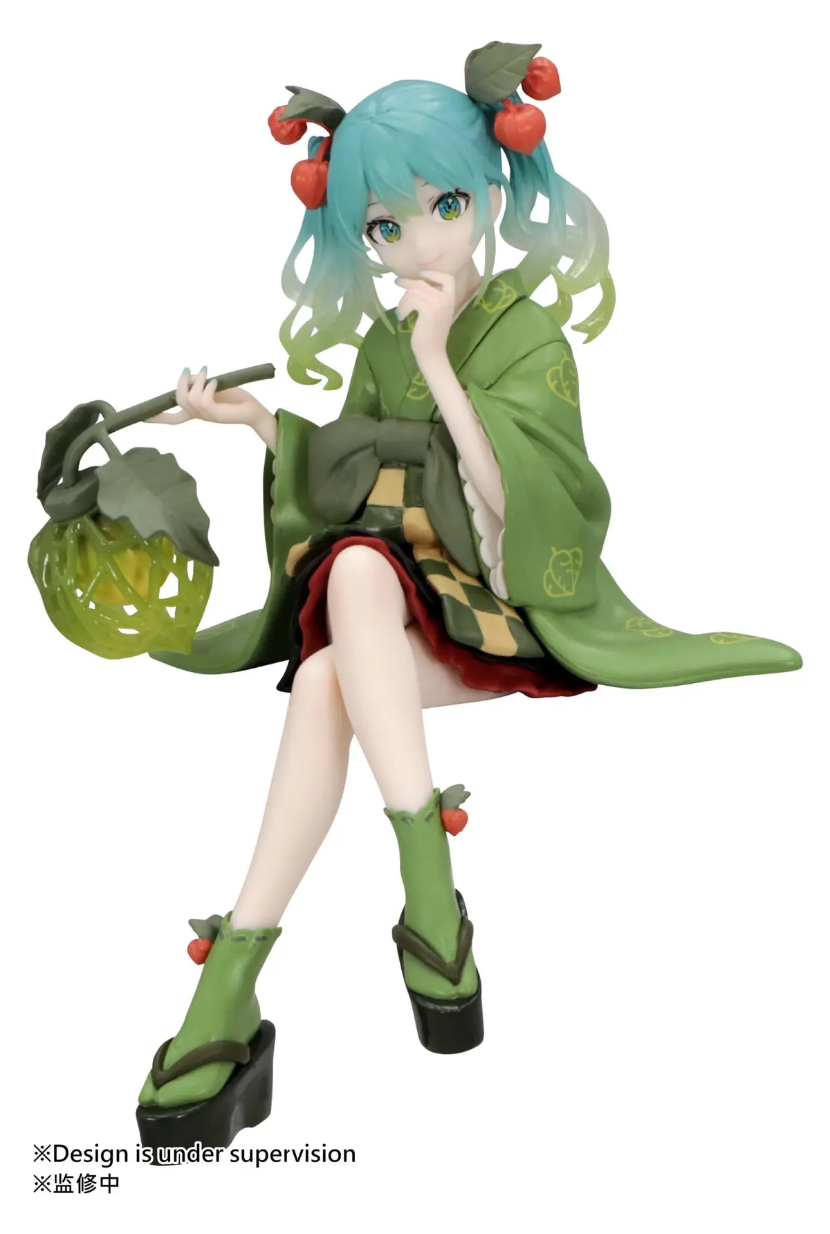 Character Vocal Series - Noodle Stopper Figure - Flower Fairy - Miku Hatsune (Winter Cherry) (Green Color ver.) - Imagen 1