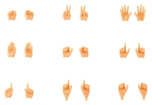 Megami Device - Plastic Model Kit Zubehor - M.S.G 09 Hand Set (Skin Color E)