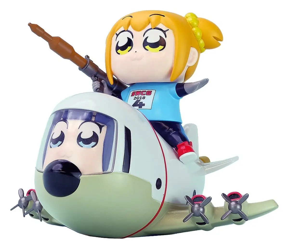 Pop Team Epic - Chibi Creature - Popuko & Pipimi (Skeleton Competition Ver.) - Imagen 1