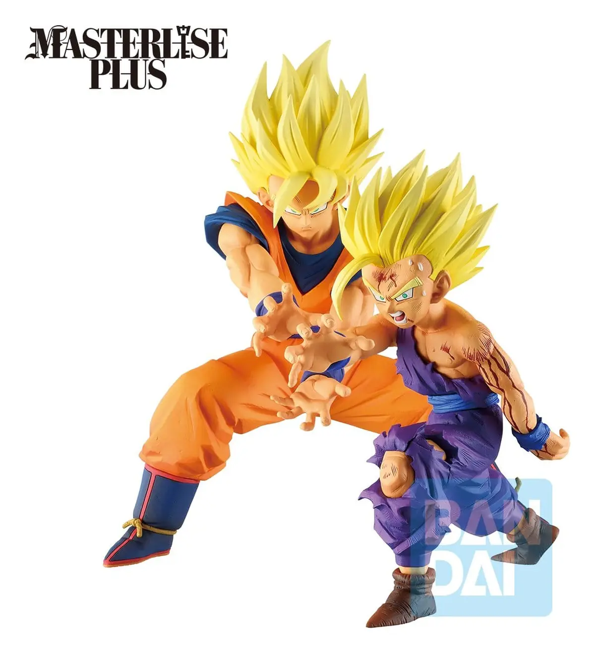 Dragon Ball - Ichiban Kuji - MASTERLISE - Super Saiyan Son Goku & Super Saiyan 2 Gohan (Father-Son Kamehameha) (Battle of Gods) - Figura de anime coleccionable - Foto principal