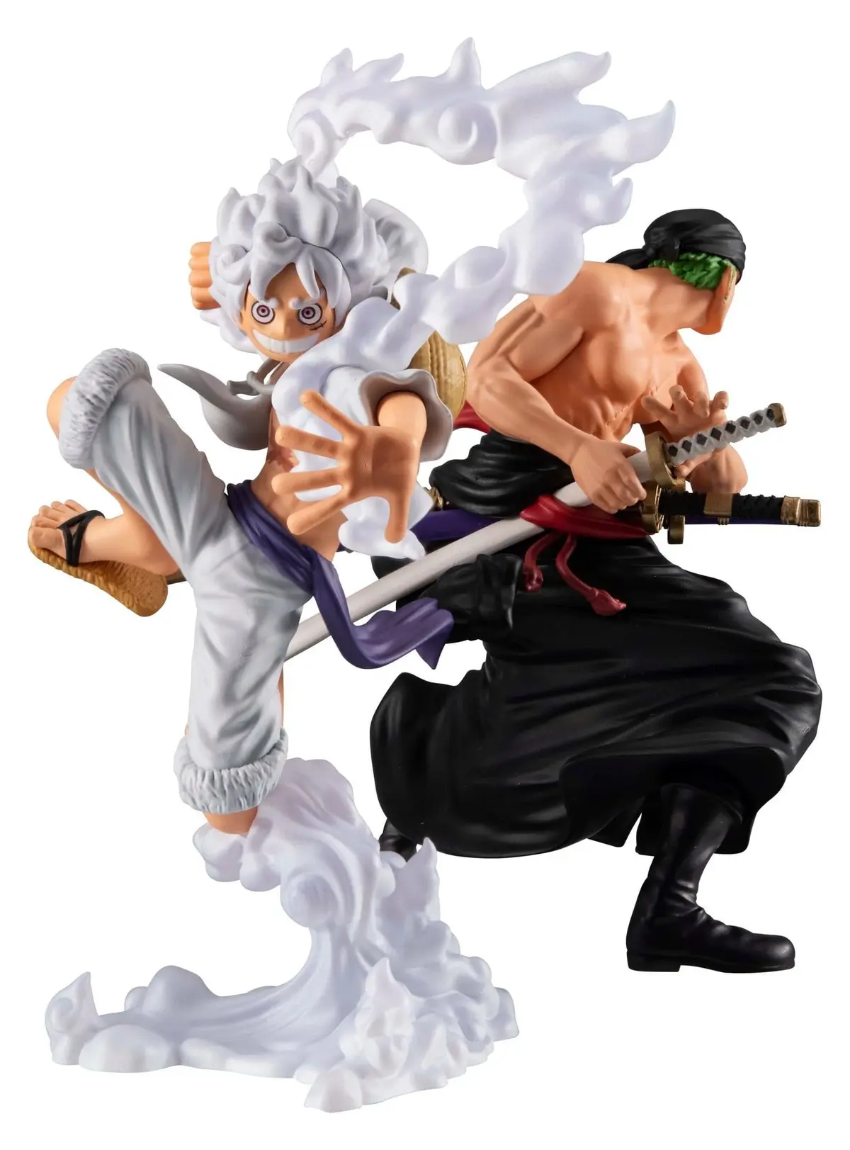 One Piece - WALLSTAR - Monkey D. Ruffy (Gear 5) & Zorro Lorenor (Set) - Imagen 1