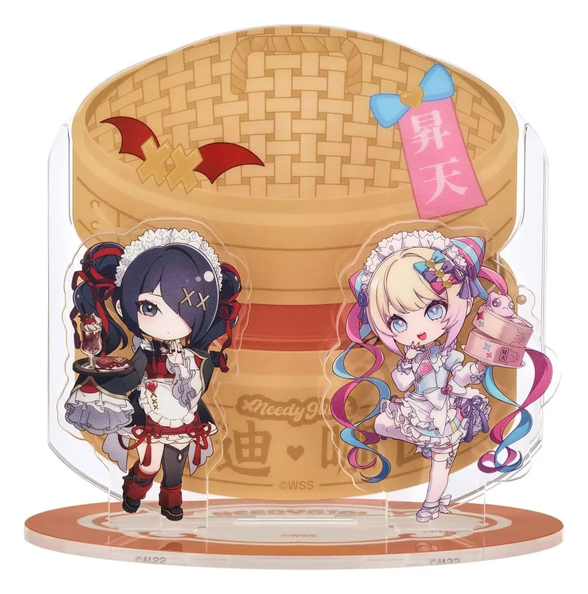 NEEDY STREAMER OVERLOAD - Acrylic Stand - OMGkawaiiAngel & Ame-chan (Chinese Restaurant Series) - Imagen 1