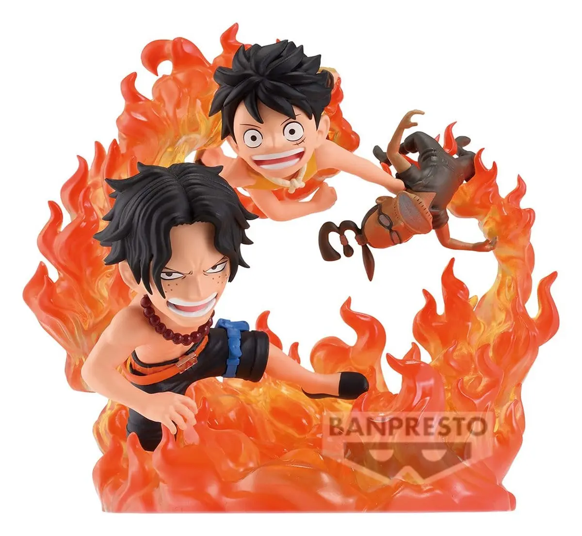 One Piece - World Collectable Figure - Log Stories - Portgas D. Ace & Monkey D. Ruffy (Marineford) - Imagen 1