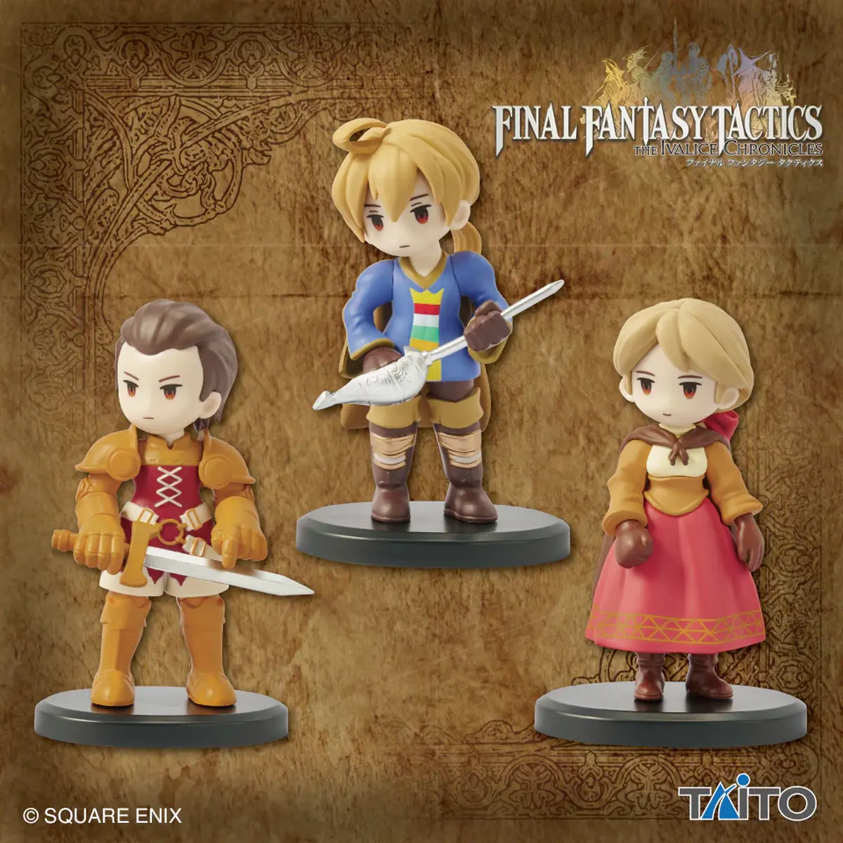 Final Fantasy Tactics - Miniature Figures Collection Vol. 1 Complete Set of 3 - Imagen 1