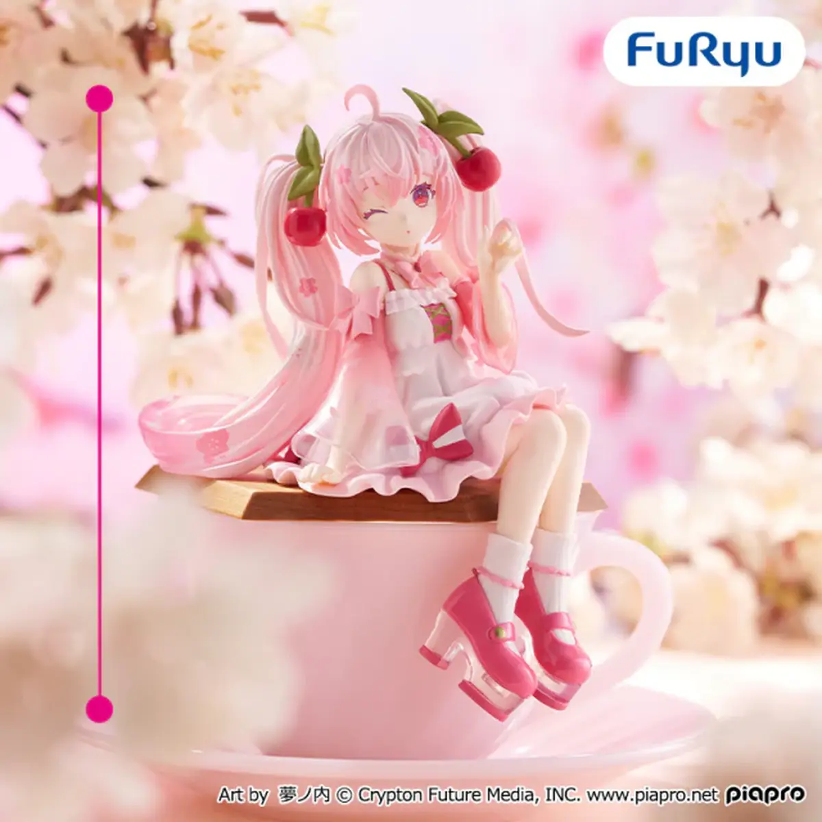 Hatsune Miku Noodle Stopper Figure - Sakura Miku 2025 Winku - Imagen 1