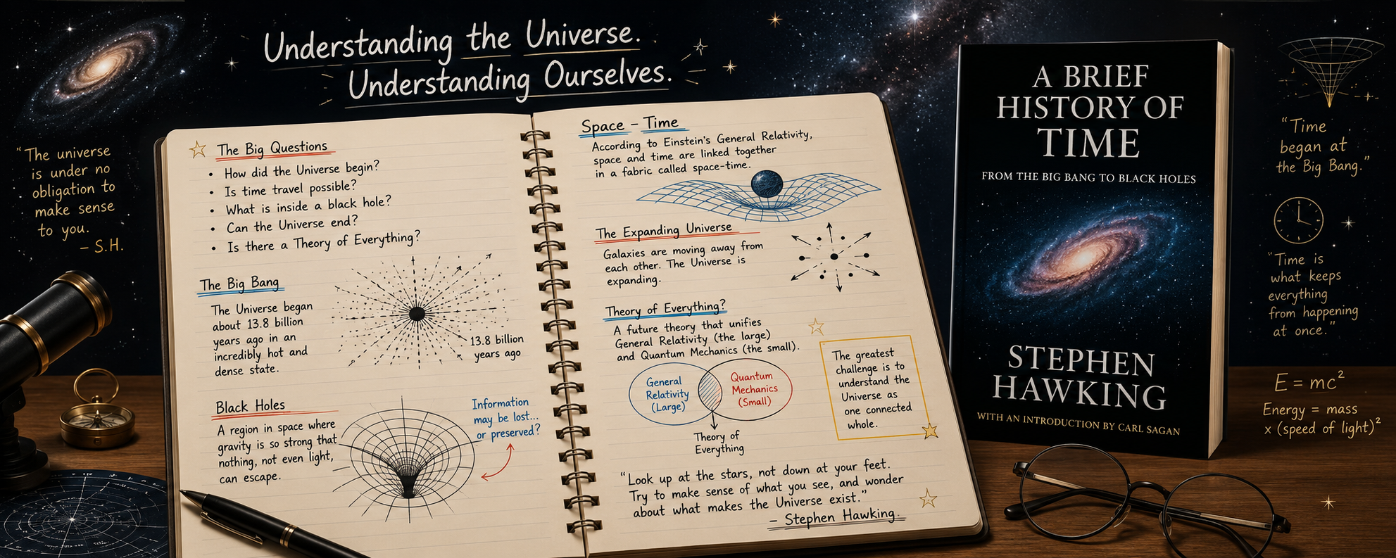 Book Review | A Brief History of Time by Stephen Hawking | Understanding the Universe | StarGazing India