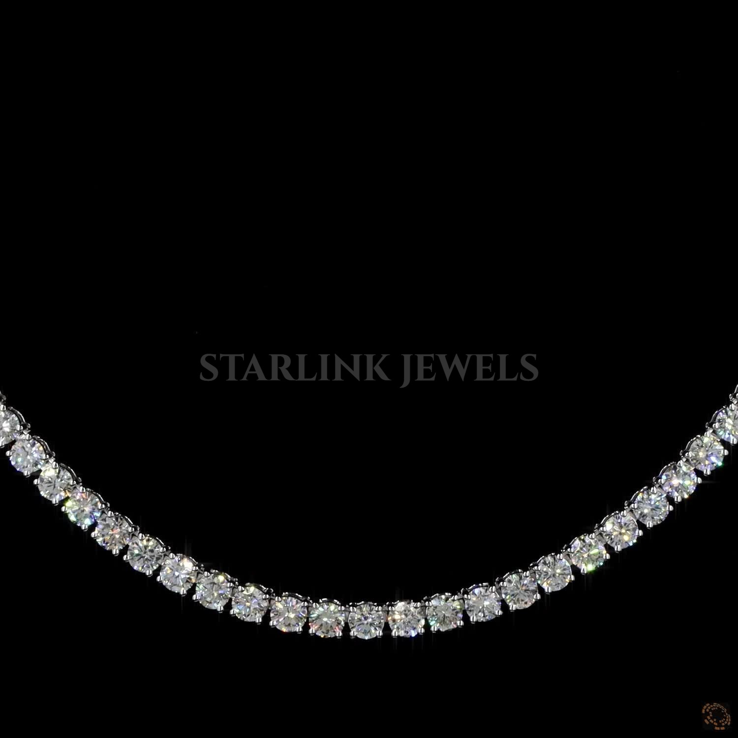 Diamond Tennis Necklace - 4 Prong  – view 4