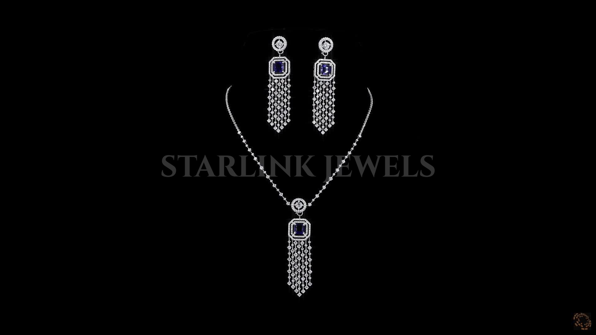 Elegant Diamond Necklace & Earrings Set – 22.03 CTW – view 3