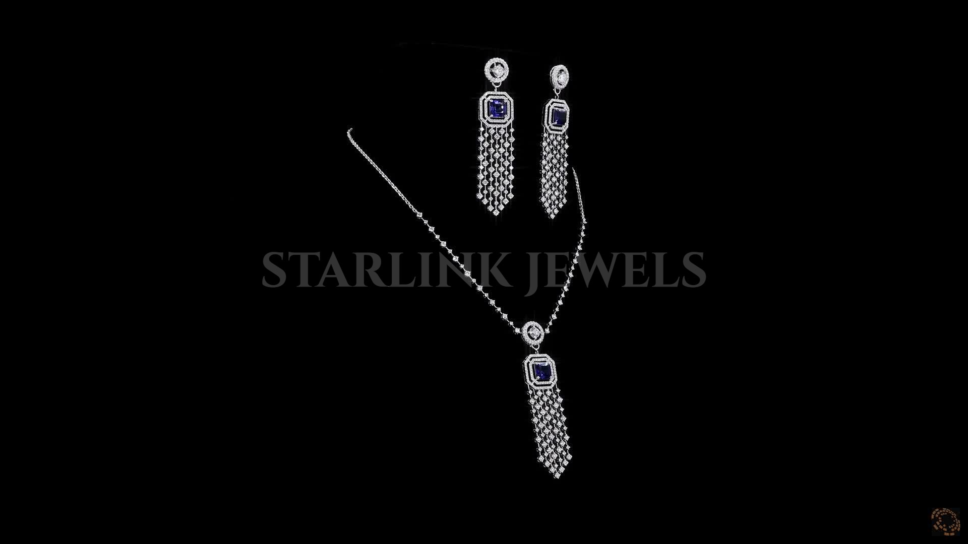 Elegant Diamond Necklace & Earrings Set – 22.03 CTW – view 4