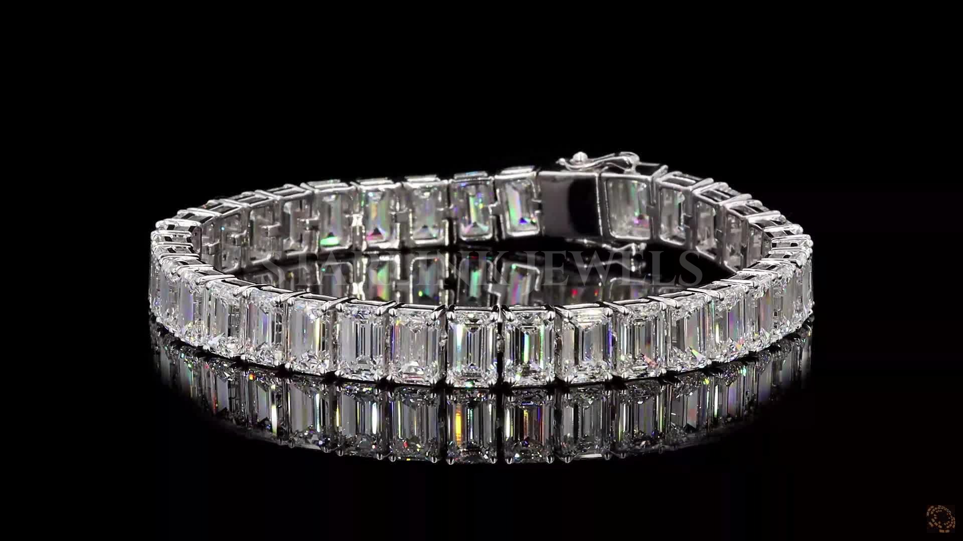Prestige Emerald-Cut Diamond Tennis Bracelet – view 3