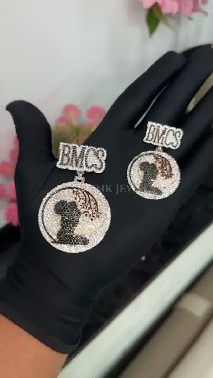 Custom Diamond Cuban Pendant Pair – His & Hers Edition